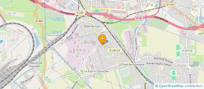 localisation de l'entreprise SCI REGNIERS 138  COQUELLES