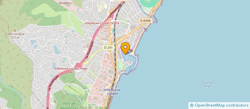 localisation de l'entreprise SCI REGUE  VILLENEUVE-LOUBET