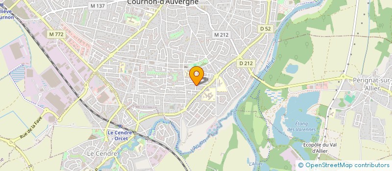 localisation de l'entreprise SCI REGUIA  COURNON-D'AUVERGNE
