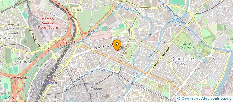 localisation de l'entreprise SCI REGUSH  STRASBOURG