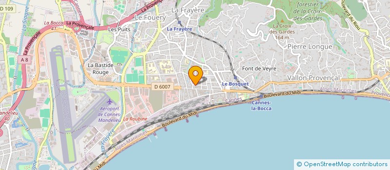 localisation de l'entreprise SCI REHCIF II  CANNES