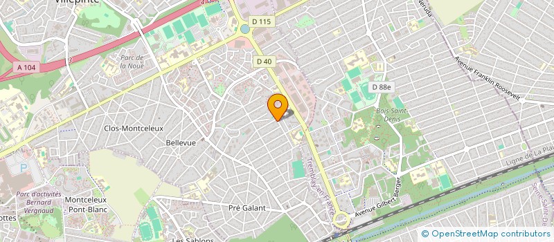 localisation de l'entreprise SCI REHMAT à VILLEPINTE