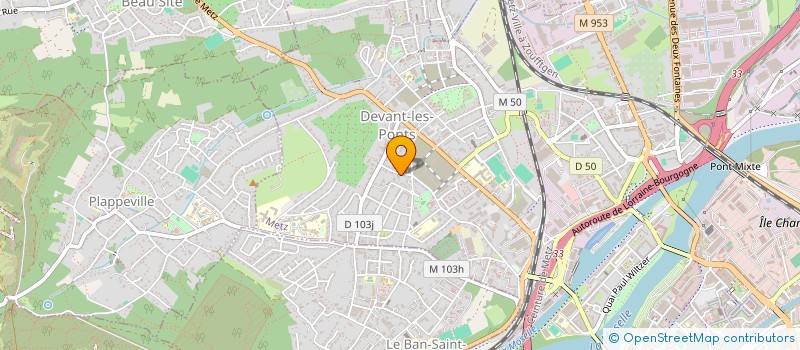 localisation de l'entreprise SCI REHON  METZ