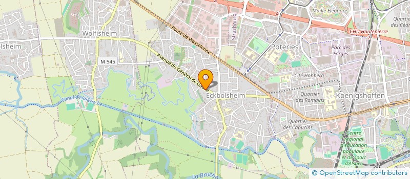 localisation de l'entreprise SCI REIBEL  ECKBOLSHEIM