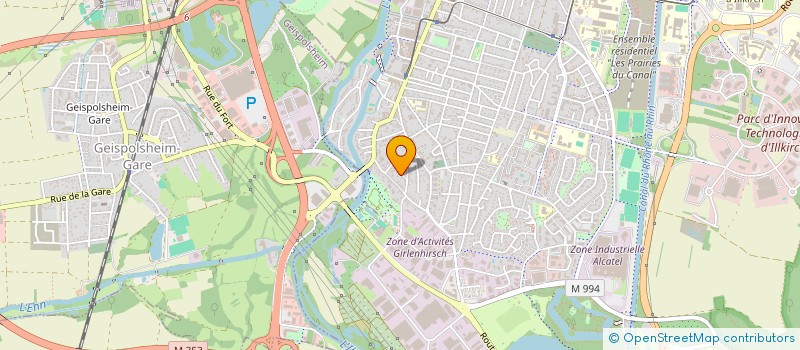 localisation de l'entreprise SCI REIBEL IMMO  ILLKIRCH-GRAFFENSTADEN