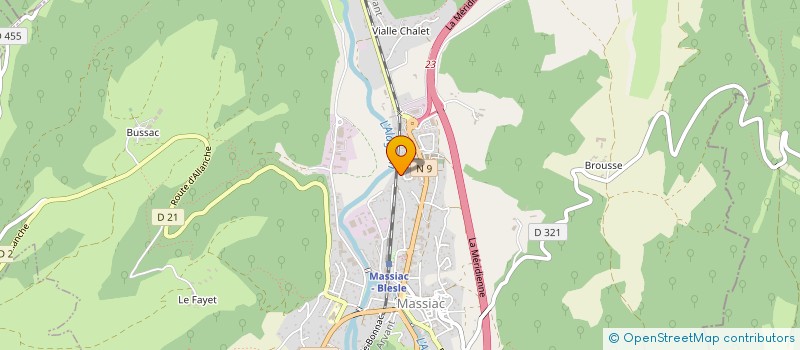 localisation de l'entreprise SCI REIDUOR à MASSIAC