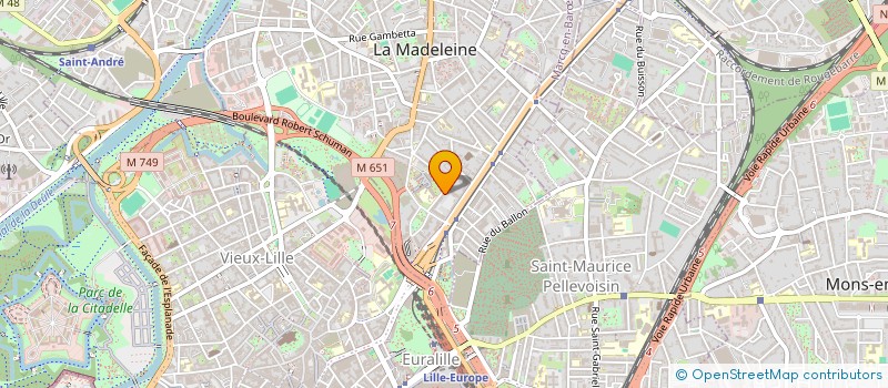 localisation de l'entreprise SCI REIGNAUX 42 à LA MADELEINE