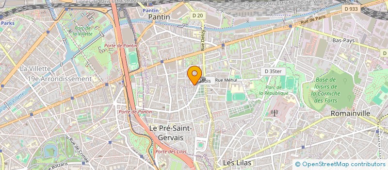 localisation de l'entreprise SCI REIGNER - MALTRAVERSI  PANTIN