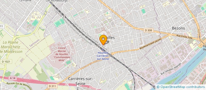 localisation de l'entreprise SCI REILLANET  HOUILLES