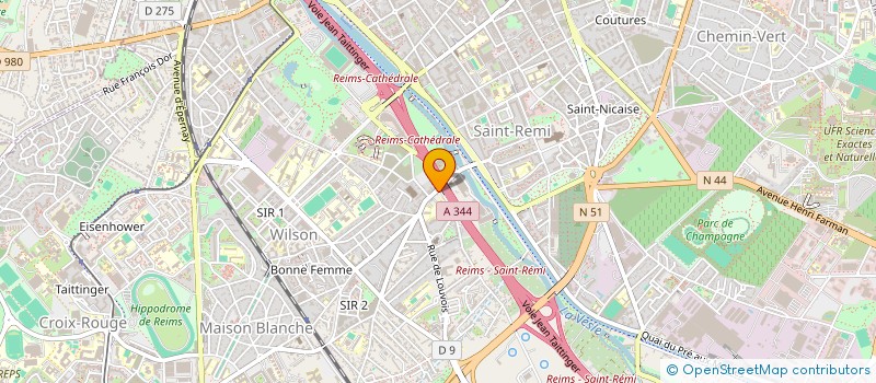 localisation de l'entreprise SCI REIMBEAU BGS  REIMS