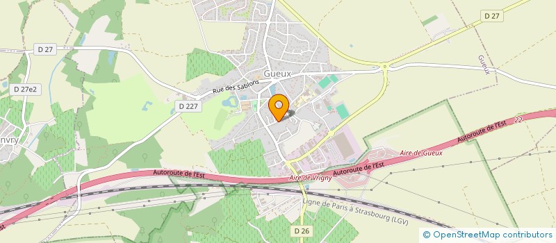 localisation de l'entreprise SCI REIMS CENTRE II  GUEUX