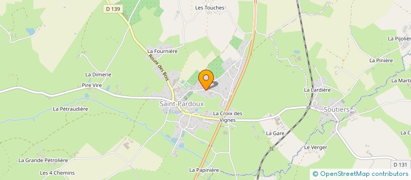 localisation de l'entreprise SCI REIN  SAINT-PARDOUX-SOUTIERS