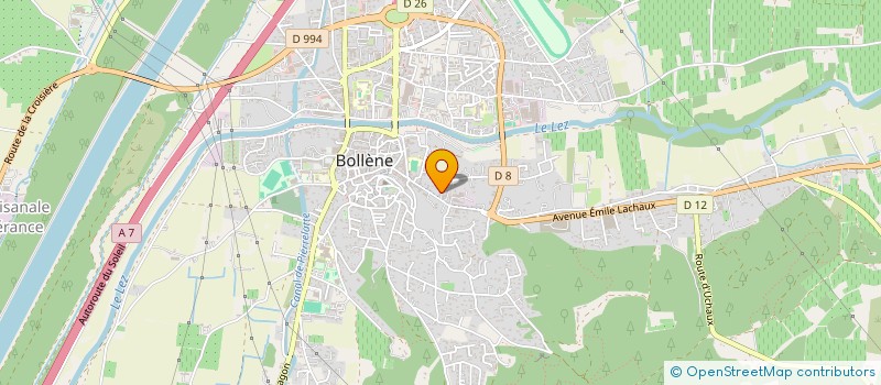 localisation de l'entreprise SCI REINE  BOLLENE