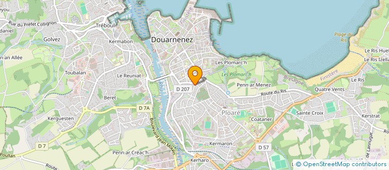 localisation de l'entreprise SCI REINE  DOUARNENEZ