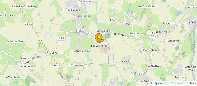 localisation de l'entreprise SCI REINE  BIZIAT