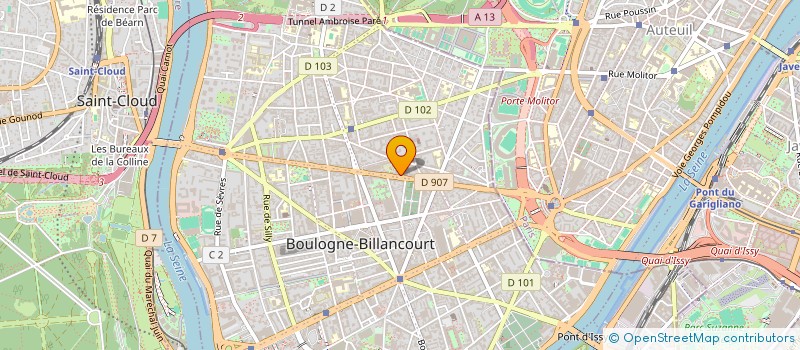 localisation de l'entreprise SCI REINE BOULOGNE à BOULOGNE-BILLANCOURT