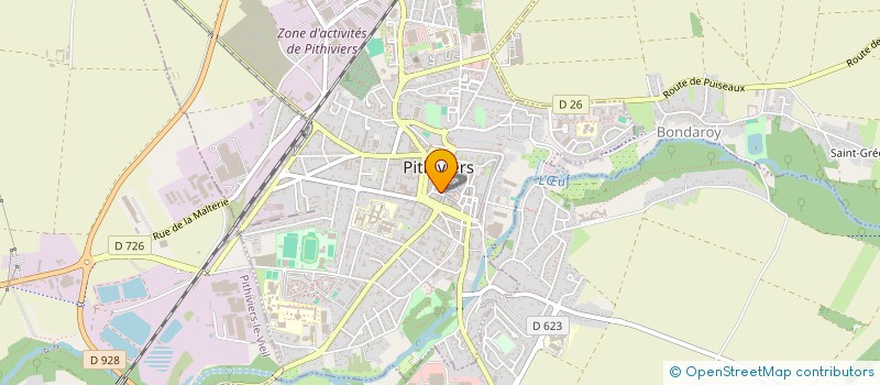 localisation de l'entreprise SCI REINE DES PRES  PITHIVIERS