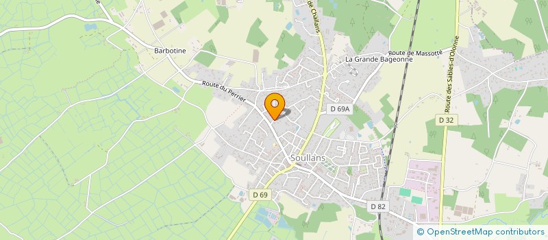 localisation de l'entreprise SCI REINE DOLOLINA à SOULLANS