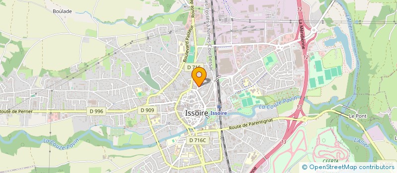 localisation de l'entreprise SCI REINE MARGOT  ISSOIRE