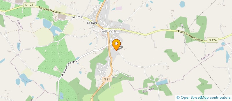 localisation de l'entreprise SCI REINE PECHEUR  CANCON