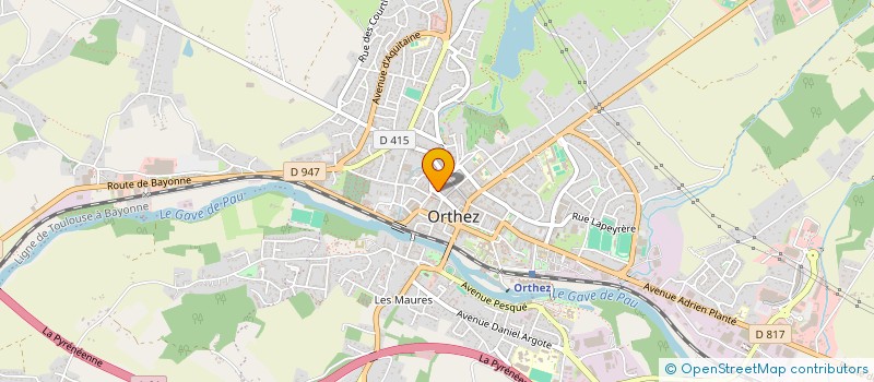 localisation de l'entreprise SCI REINETTE  ORTHEZ