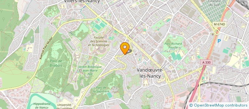 localisation de l'entreprise SCI REINHARD-LELARGE  VANDUVRE-LES-NANCY