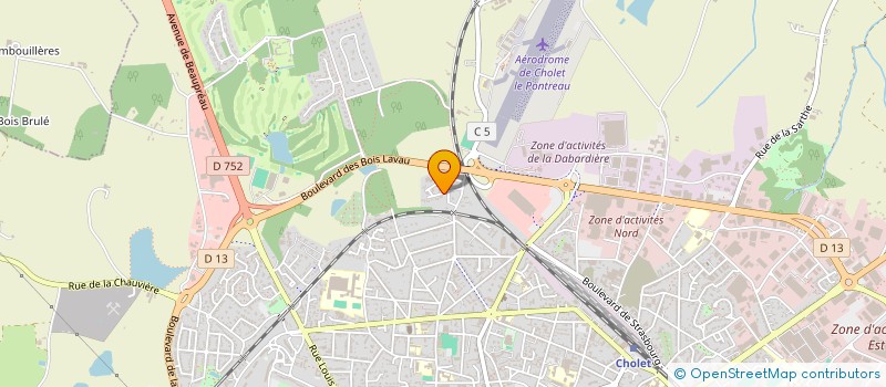 localisation de l'entreprise SCI REIRBA à CHOLET