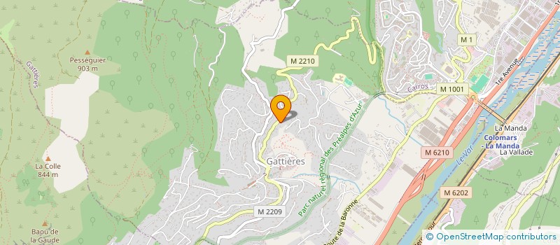 localisation de l'entreprise SCI REISS  GATTIERES