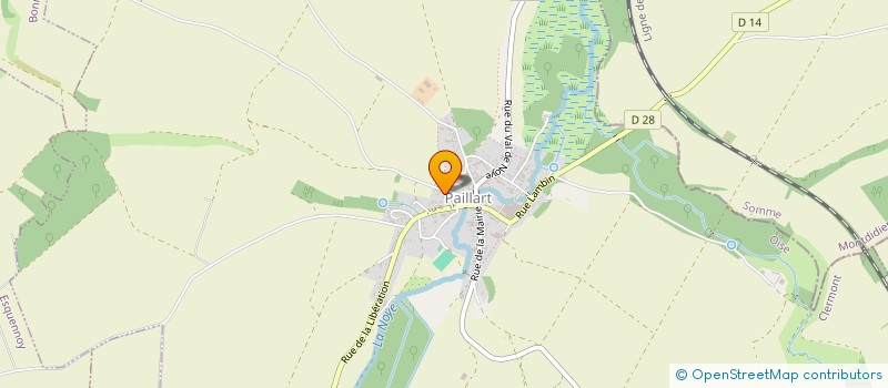 localisation de l'entreprise SCI REIZAC  PAILLART