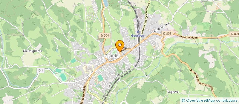 localisation de l'entreprise SCI REJ QUERCY  GOURDON