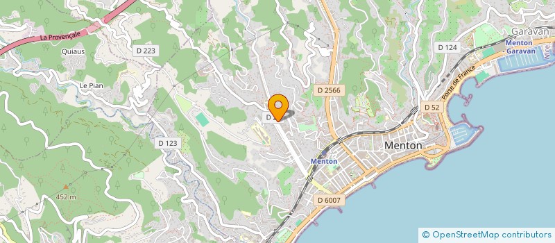 localisation de l'entreprise SCI REJAN à MENTON
