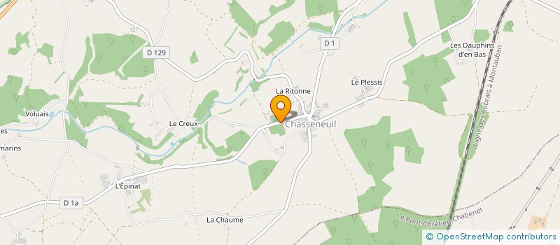 localisation de l'entreprise SCI REJAPARC à CHASSENEUIL