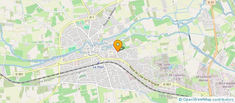 localisation de l'entreprise SCI REJE  LE THOR