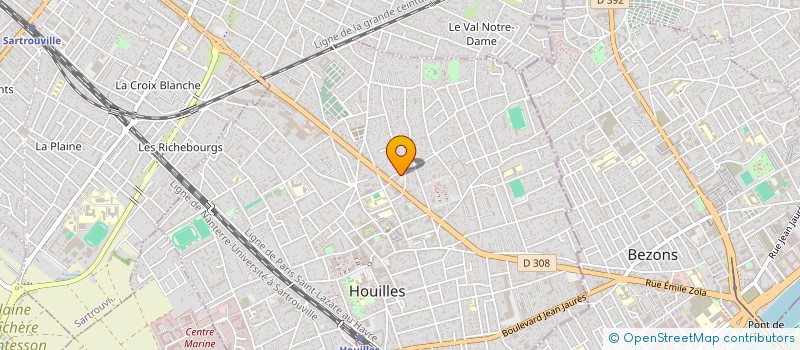 localisation de l'entreprise SCI REJEANNE  HOUILLES