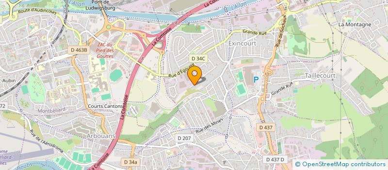 localisation de l'entreprise SCI REJEANNE à EXINCOURT
