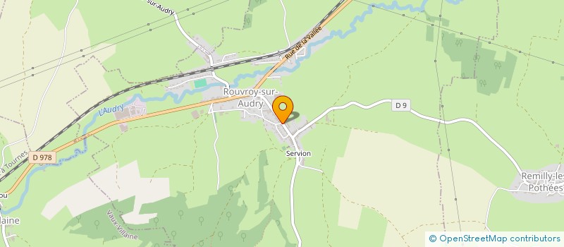 localisation de l'entreprise SCI REJYFAC  ROUVROY SUR AUDRY