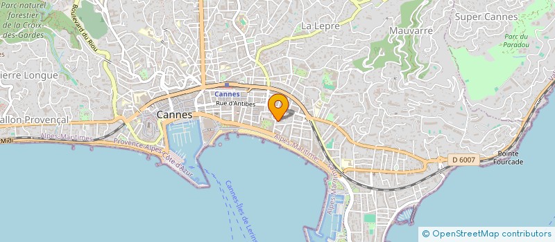 localisation de l'entreprise SCI RELA à CANNES