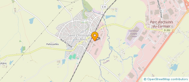 localisation de l'entreprise SCI RELAI CARNOT  SAINT-CHRISTOPHE-DU-BOIS