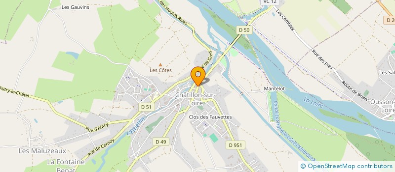localisation de l'entreprise SCI RELAIS CHAMPAULT  CHATILLON-SUR-LOIRE