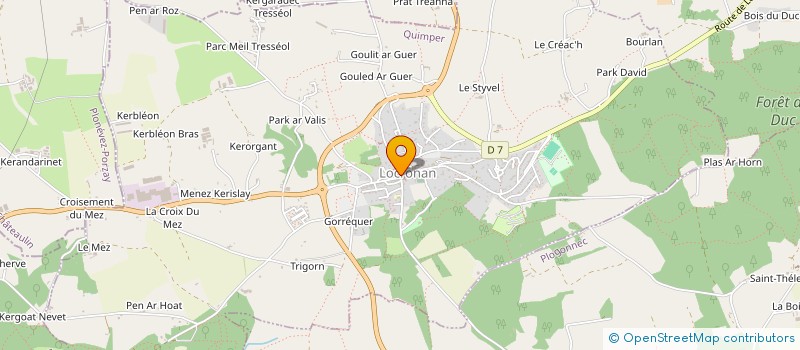 localisation de l'entreprise SCI RELAIS DE LA PLACE  LOCRONAN