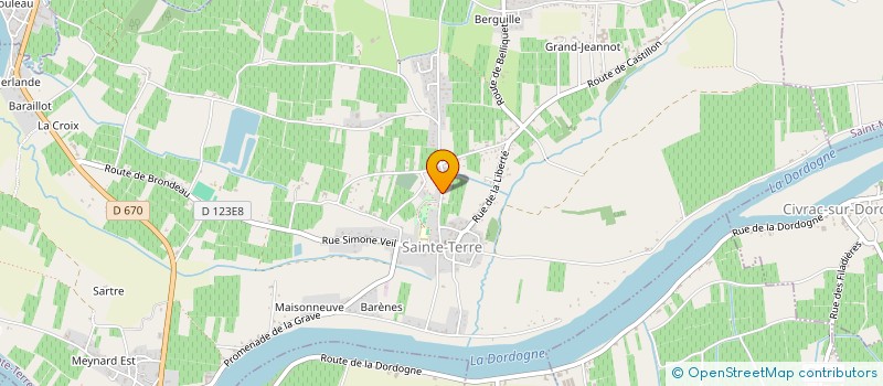 localisation de l'entreprise SCI RELAIS DU HALAGE  SAINTE-TERRE