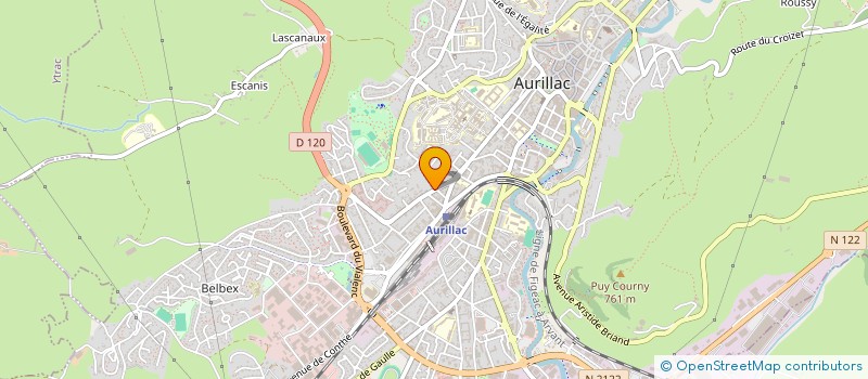 localisation de l'entreprise SCI RELAIS DU PARC à AURILLAC