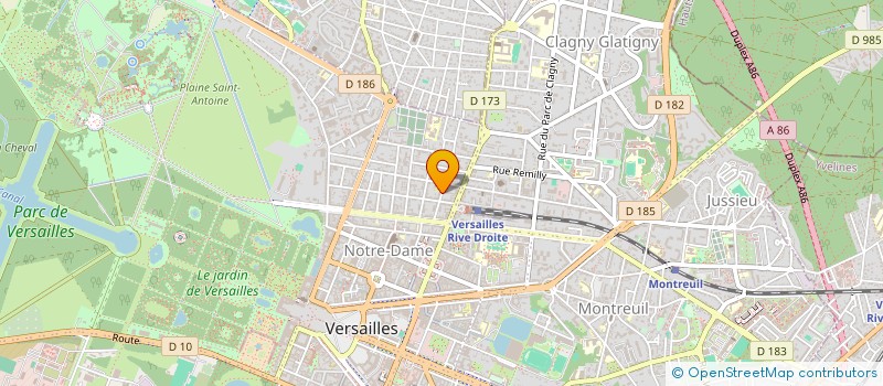 localisation de l'entreprise SCI RELIANCE VERSAILLES à VERSAILLES