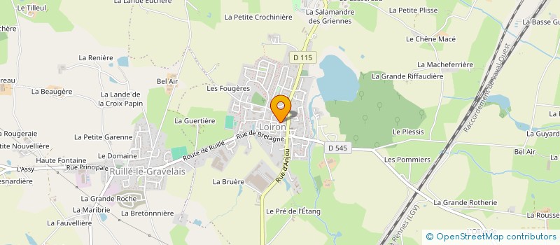 localisation de l'entreprise SCI RELICHE  BEAULIEU-SUR-OUDON