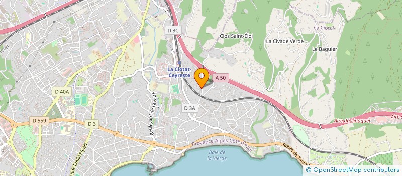 localisation de l'entreprise SCI RELIEF  LA CIOTAT