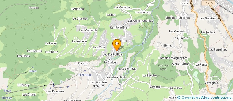 localisation de l'entreprise SCI REM  CORDON