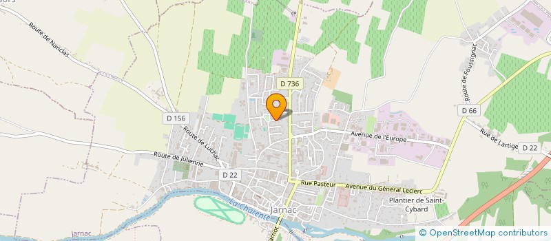 localisation de l'entreprise SCI REM'S à JARNAC
