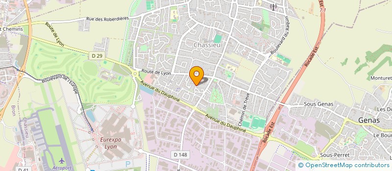 localisation de l'entreprise SCI REMADE 69  CHASSIEU