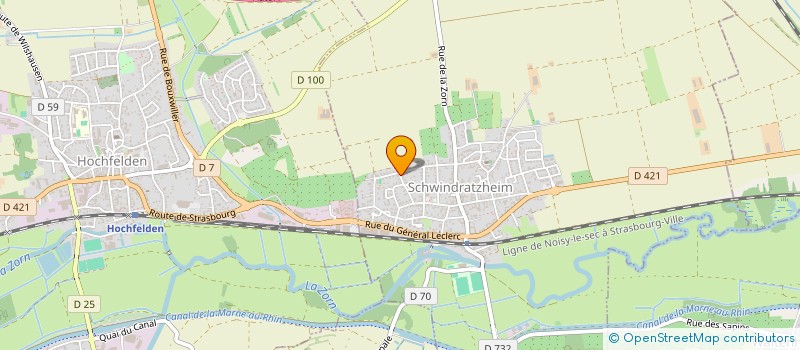 localisation de l'entreprise SCI REMADO  SCHWINDRATZHEIM