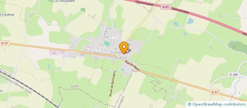 localisation de l'entreprise SCI REMAFRADEL  SOULGE-SUR-OUETTE